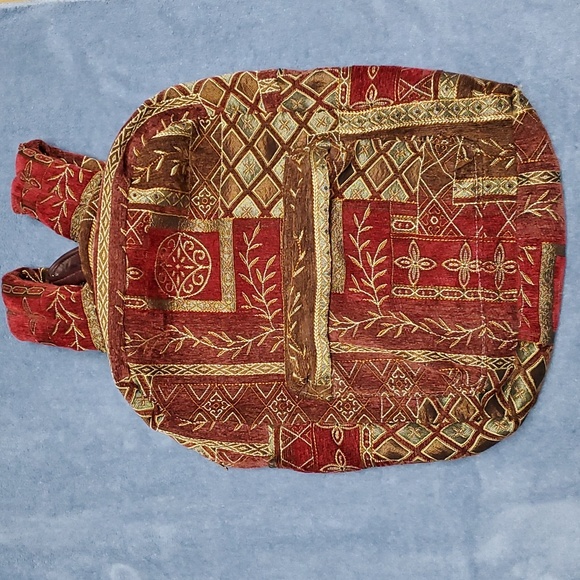 Host Pick! Vintage Backpack, Floral with Fall Colors - Picture 2 of 9